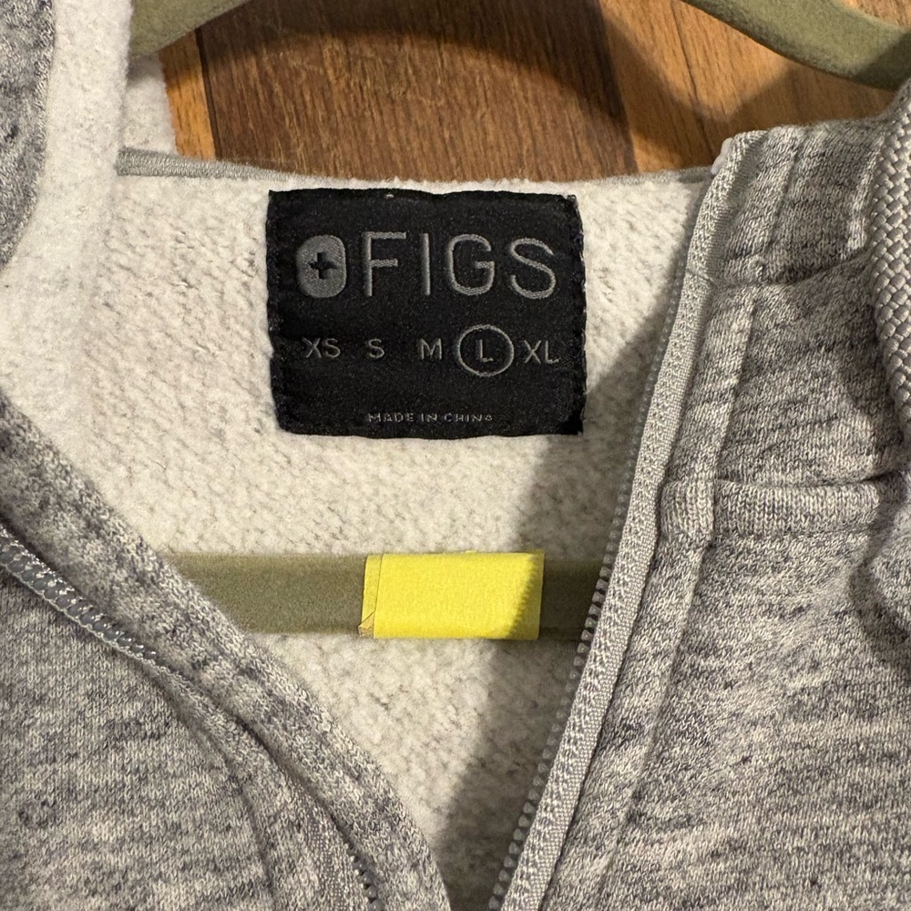 Figs Large Grey Zip Up Jacket - image 3